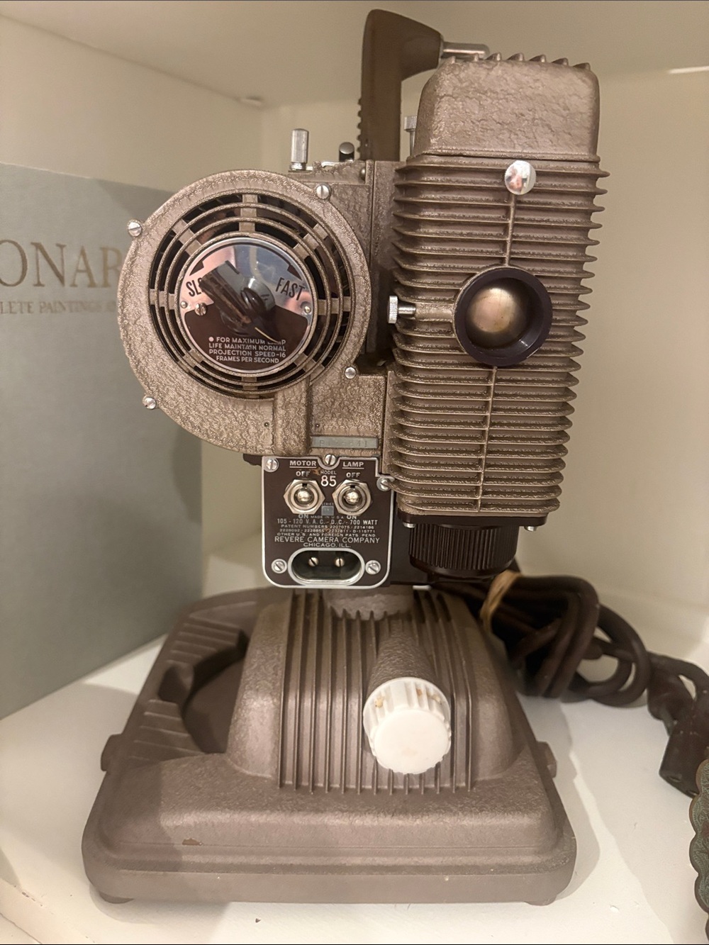 Vintage Projector Lamp - Bronze Metallic